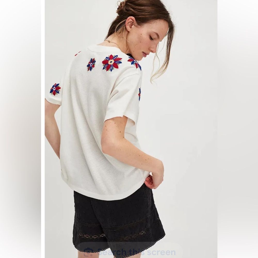 Free People Petal Stitch Tissue Tee - Picture 3 of 5